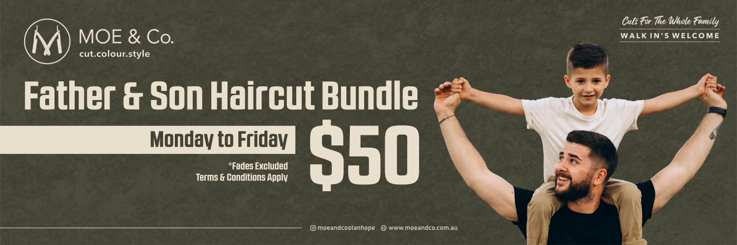 FATHER & SON HAIRCUT BUNDLE $50 1500px x 500px